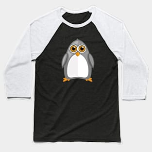 Grey Penguin Baseball T-Shirt